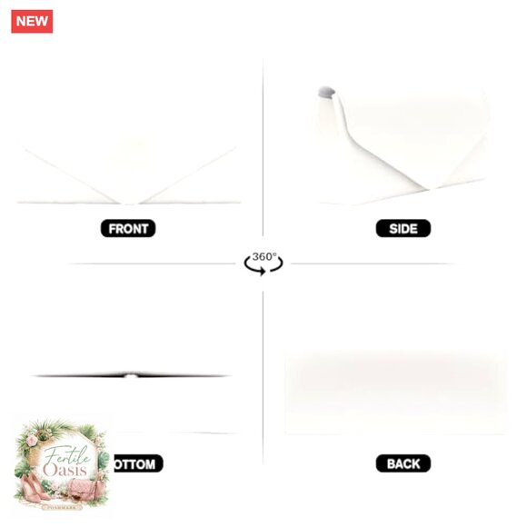 Vegan Leather Envelope Clutch with Detachable Chain Strap Elegant Evening Bag - Picture 7 of 7